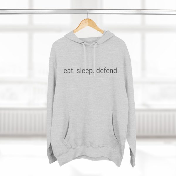 DADS FOR DEFENSE "EAT SLEEP DEFEND" HOODIE