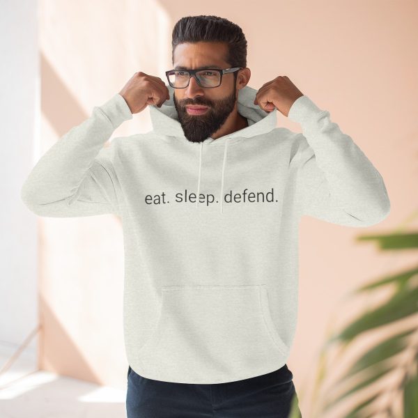 DADS FOR DEFENSE "EAT SLEEP DEFEND" HOODIE