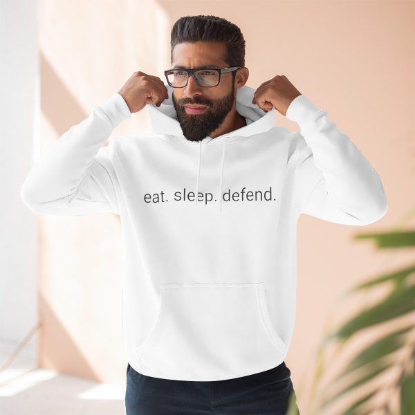 DADS FOR DEFENSE "EAT SLEEP DEFEND" HOODIE